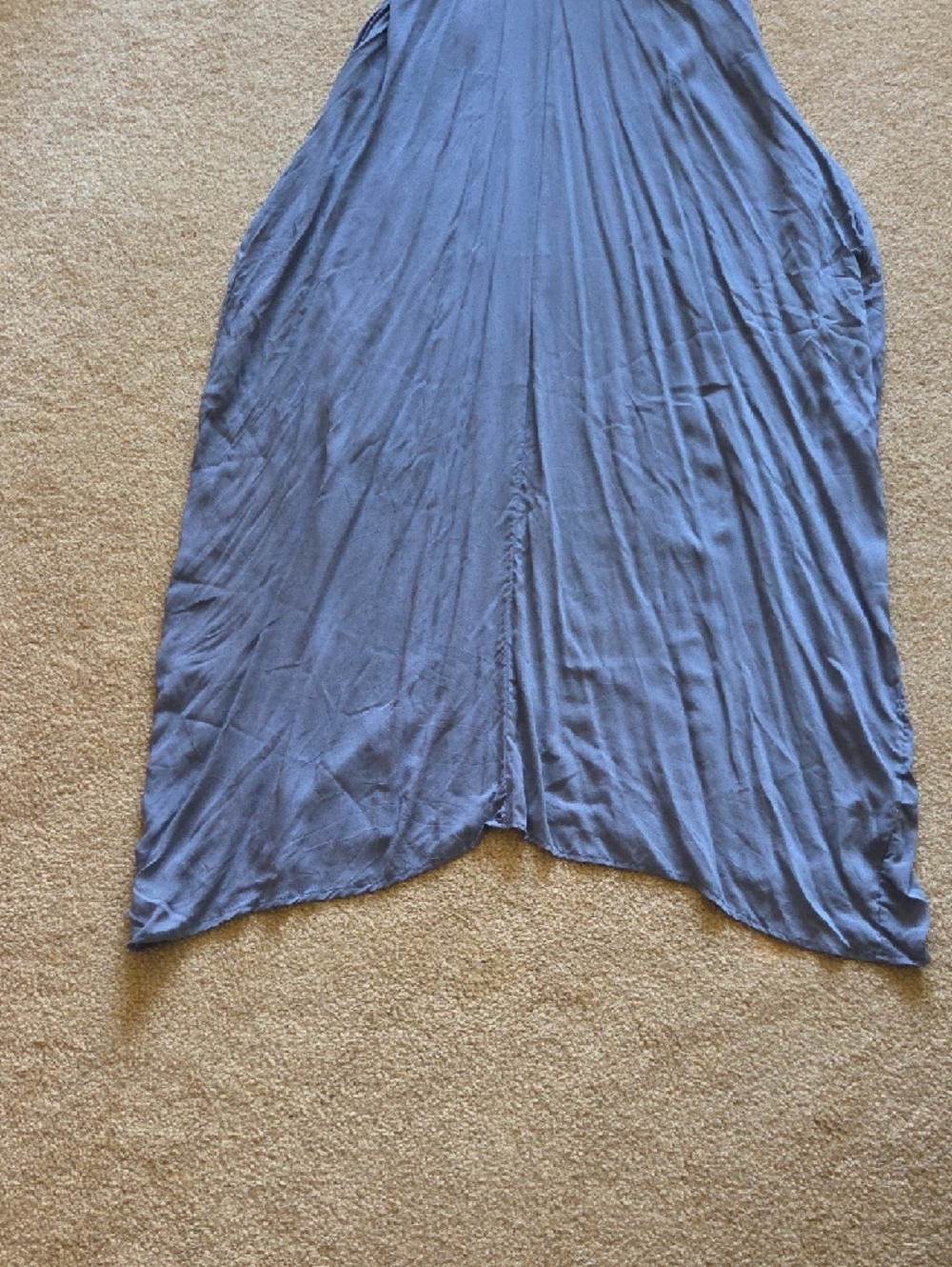 Elan Slate Blue Maxi Slip Dress with V-Neck Sz M NEW - Picture 8 of 11